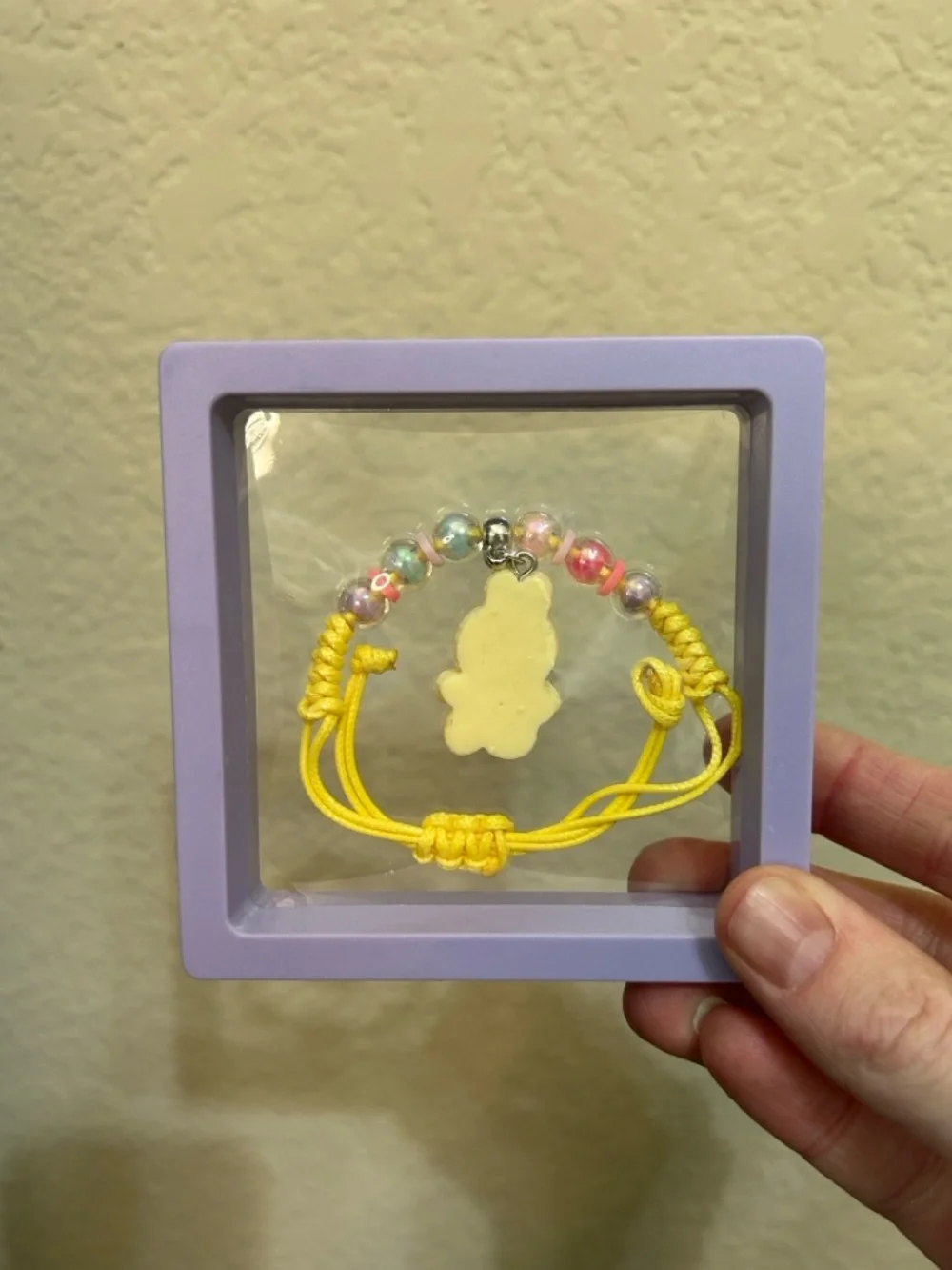 Labubu Little Monster Beaded Adjustable Woven Bracelet - Yellow New